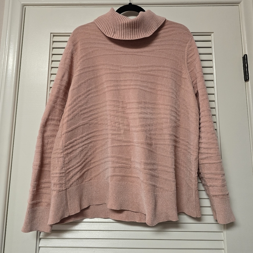 Light Pink Cozy Soft Long-Sleeve Sweater